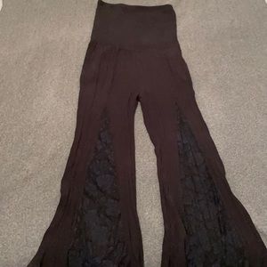 Venus stretch pantsuit/romper with lace